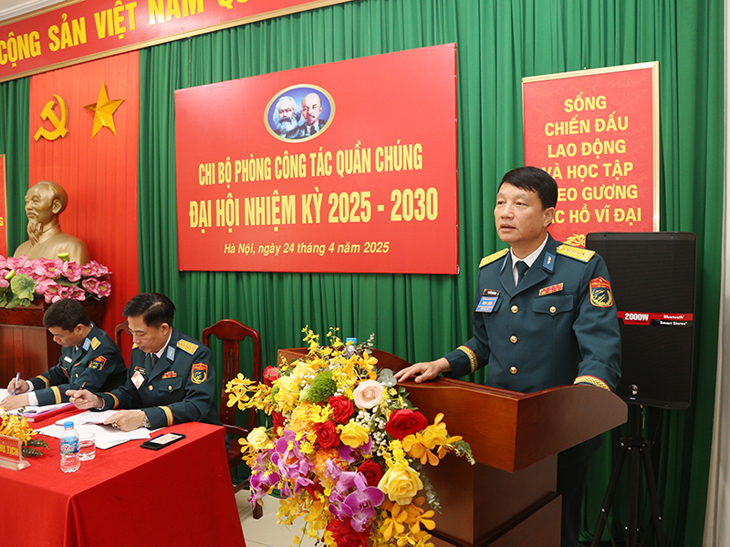 Chi bộ Phòng Công tác quần chúng tổ chức Đại hội nhiệm kỳ 2025-2030
