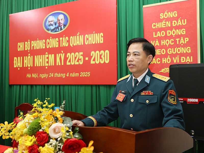 Chi bộ Phòng Công tác quần chúng tổ chức Đại hội nhiệm kỳ 2025-2030