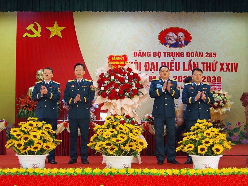 Đảng bộ Trung đoàn 285 tổ chức Đại hội đại biểu nhiệm kỳ 2025 - 2030