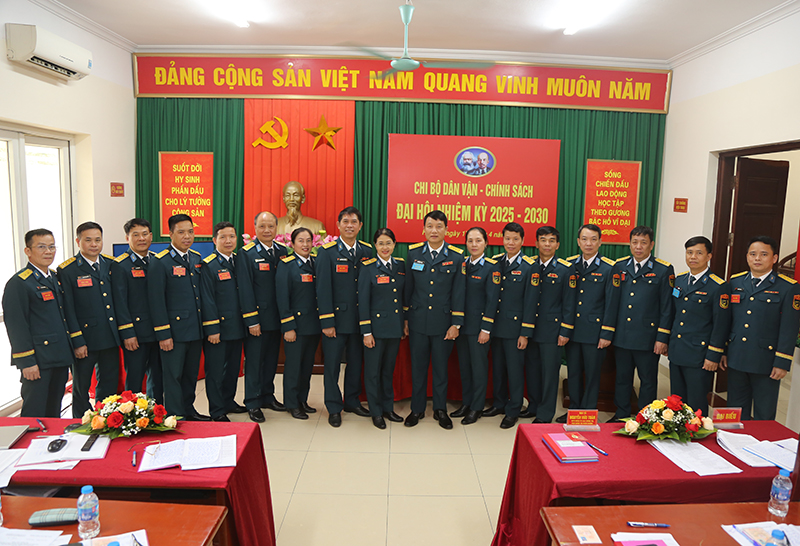 Chi bộ Dân vận - Chính sách, Cục Chính trị Quân chủng Phòng không - Không quân tổ chức Đại hội nhiệm kỳ 2025-2030