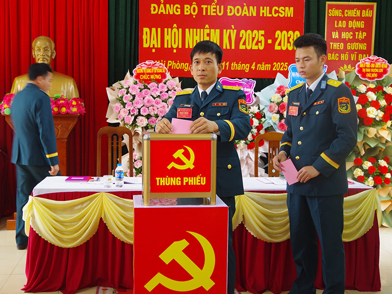 Đảng bộ Tiểu đoàn Huấn luyện chiến sĩ mới tổ chức Đại hội nhiệm kỳ 2025 - 2030