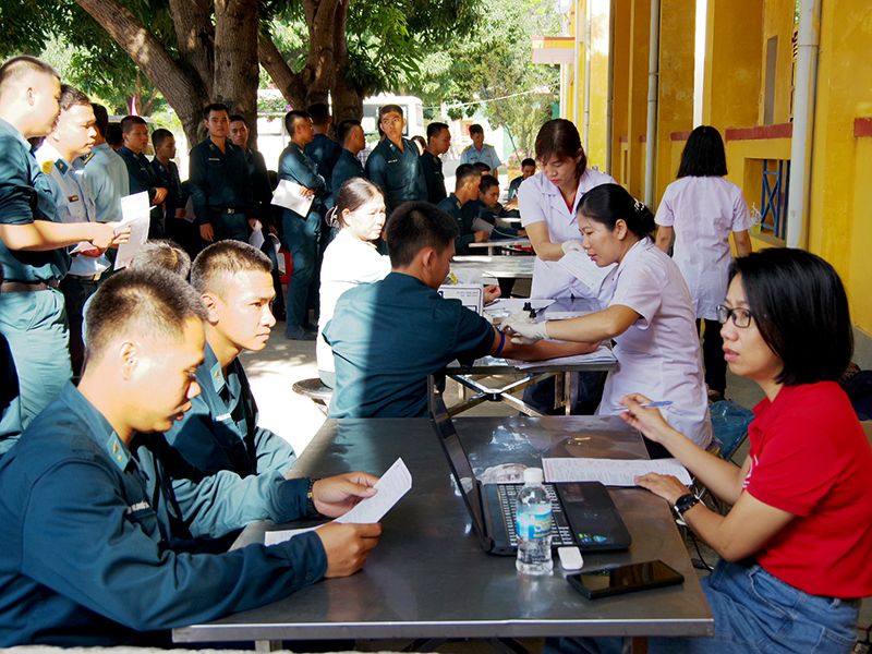Sư đoàn 377 tổ chức Ngày hội hiến máu tình nguyện năm 2025