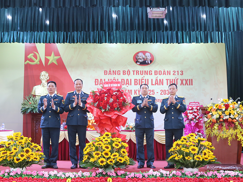 Đảng bộ Trung đoàn 213 tổ chức thành công Đại hội đại biểu nhiệm kỳ 2025-2030
