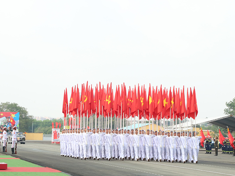 Tổng hợp luyện diễu binh, diễu hành kỷ niệm 50 năm ngày giải phóng miền Nam, thống nhất đất nước