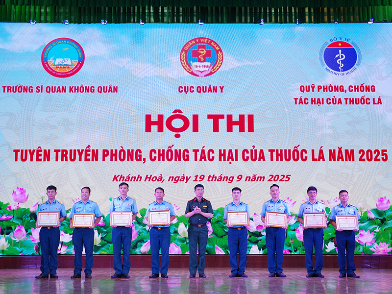 Trường Sĩ quan Không quân tổ chức Hội thi Tuyên truyền phòng, chống tác hại của thuốc lá năm 2025
