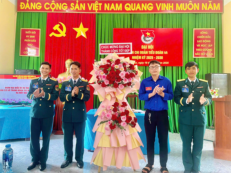 Liên chi đoàn Tiểu đoàn 44, Trung đoàn 263 tổ chức Đại hội nhiệm kỳ 2025-2030