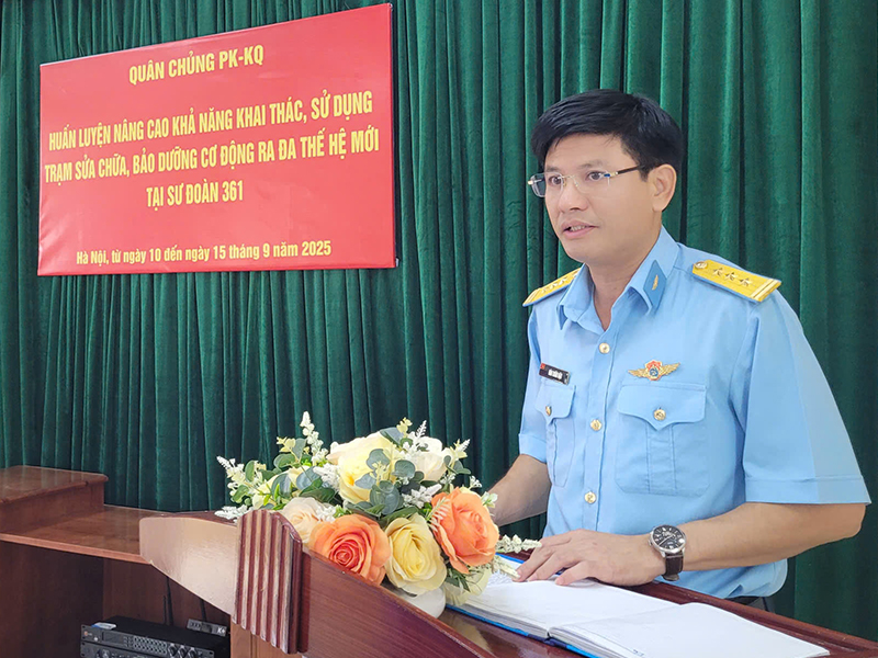Quân chủng Phòng không - Không quân tổ chức huấn luyện, nâng cao khả năng khai thác, sử dụng trạm sửa chữa, bảo dưỡng, cơ động ra đa thế hệ mới tại Trung đoàn 293