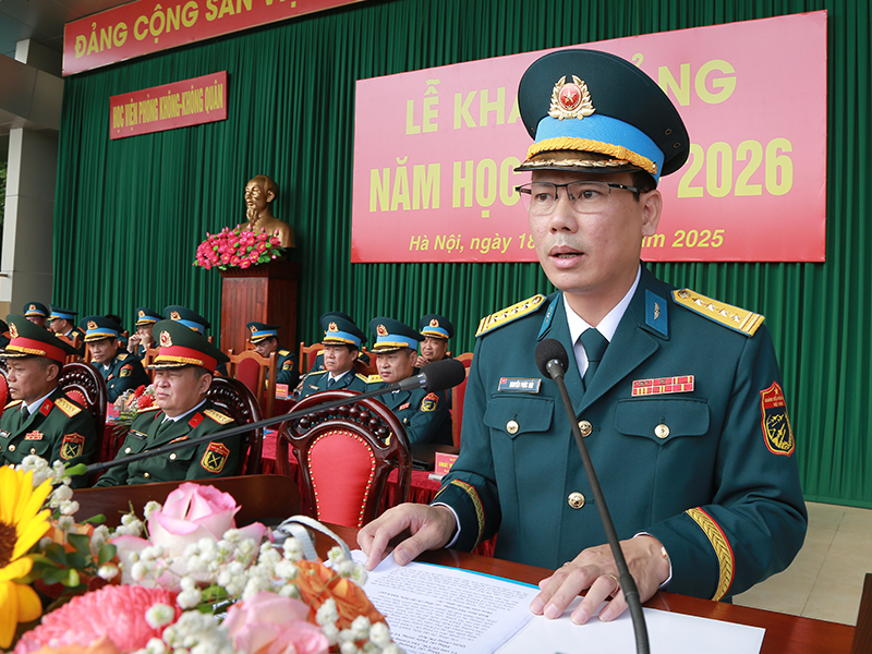 Học viện Phòng không - Không quân tổ chức Lễ khai giảng năm học 2025-2026