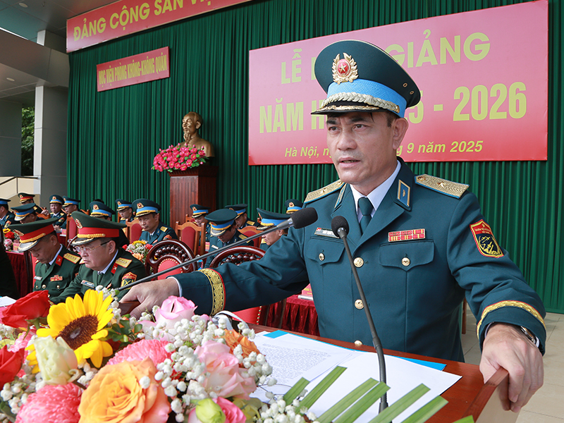 Học viện Phòng không - Không quân tổ chức Lễ khai giảng năm học 2025-2026