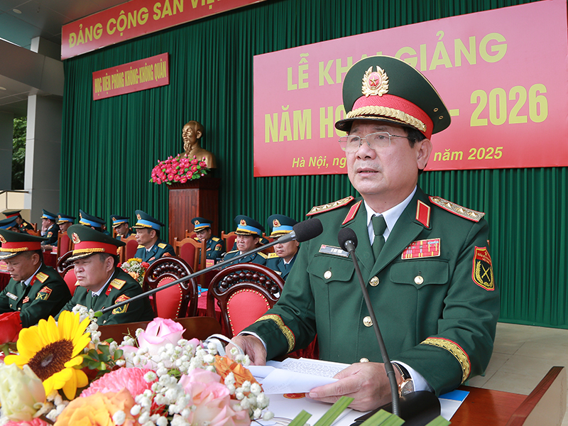 Học viện Phòng không - Không quân tổ chức Lễ khai giảng năm học 2025-2026