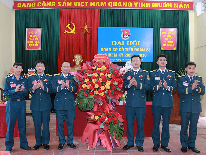 Đoàn cơ sở Tiểu đoàn Phòng hóa 23 tổ chức thành công Đại hội nhiệm kỳ 2025-2030