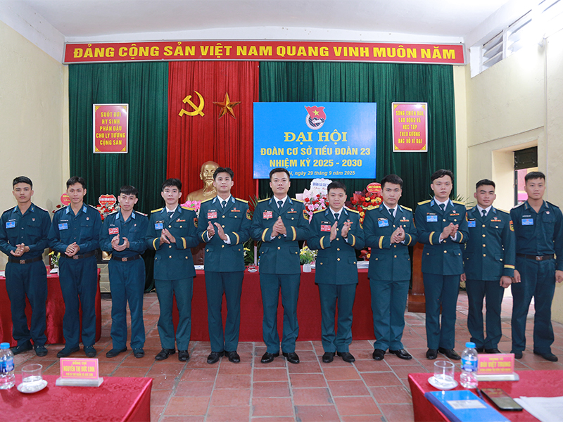 Đoàn cơ sở Tiểu đoàn Phòng hóa 23 tổ chức thành công Đại hội nhiệm kỳ 2025-2030