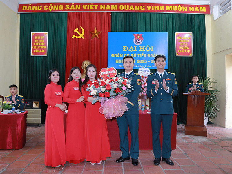 Đoàn cơ sở Tiểu đoàn Phòng hóa 23 tổ chức thành công Đại hội nhiệm kỳ 2025-2030