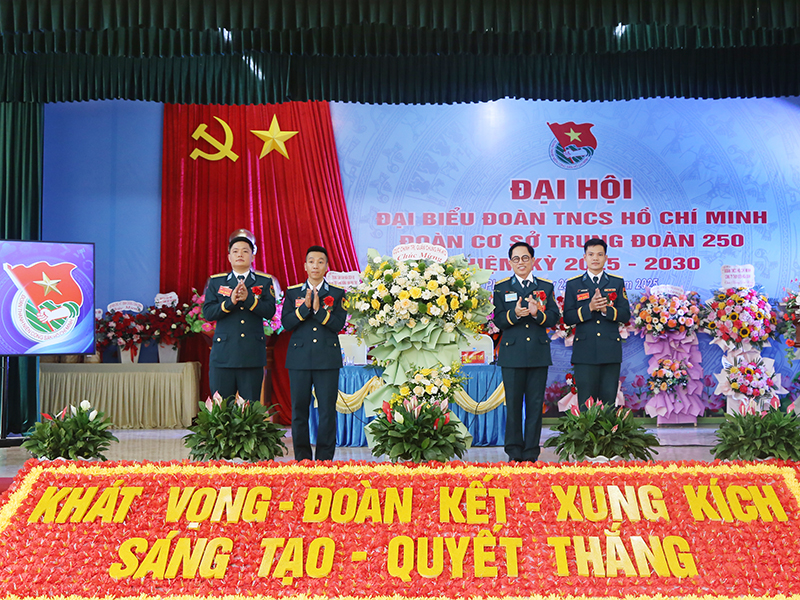 Đoàn cơ sở Trung đoàn 250 tổ chức Đại hội đại biểu Đoàn Thanh niên Cộng sản Hồ Chí Minh nhiệm kỳ 2025-2030