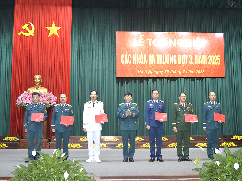 Học viện Phòng không - Không quân tổ chức Lễ tốt nghiệp các khóa học viên ra trường đợt 3 năm 2025