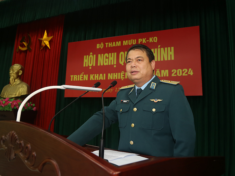 Bộ Tham mưu Quân chủng Phòng không - Không quân tổ chức Hội nghị quân chính triển khai nhiệm vụ năm 2024