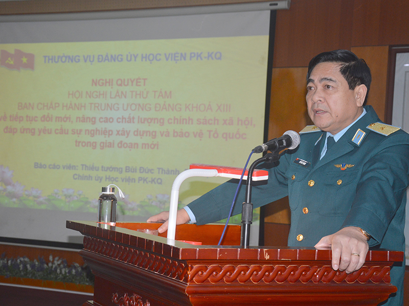 Các Đảng ủy trực thuộc Đảng bộ Quân chủng PK-KQ nghiên cứu, học tập, quán triệt Nghị quyết Hội nghị lần thứ Tám, BCH Trung ương Đảng, khóa XIII