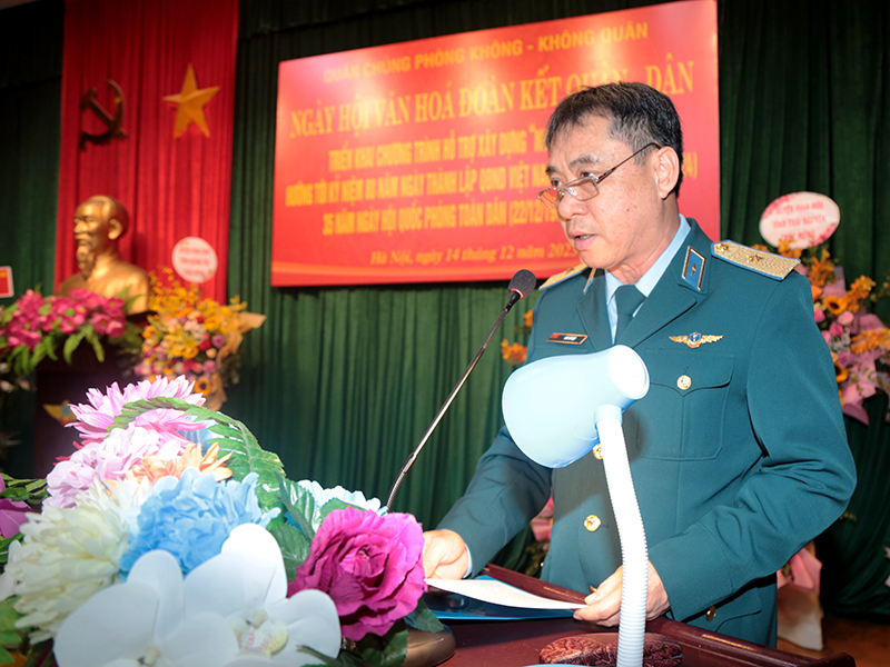 Quân chủng Phòng không - Không quân tổ chức Ngày Hội văn hóa đoàn kết quân - dân và triển khai Chương trình hỗ trợ xây dựng “Nhà đại đoàn kết”