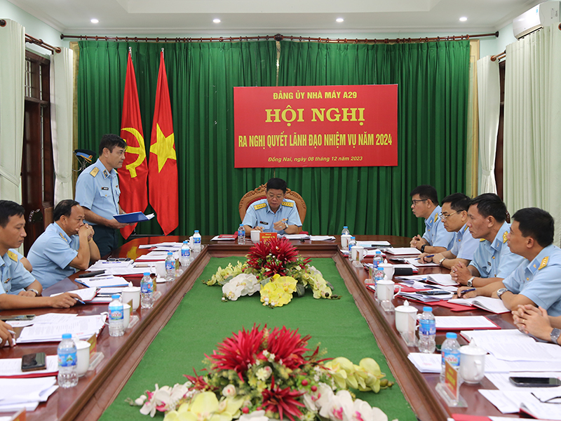 Các Đảng ủy trực thuộc Đảng bộ Quân chủng PK-KQ ra nghị quyết lãnh đạo thực hiện nhiệm vụ năm 2024