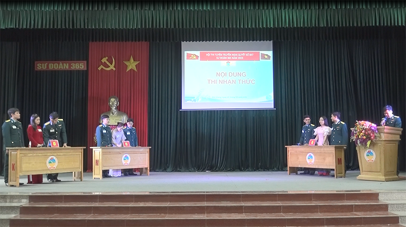 Sư đoàn 365 tổ chức Hội thi tuyên truyền phát huy phẩm chất “Bộ đội Cụ Hồ”, kiên quyết chống chủ nghĩa cá nhân trong tình hình mới