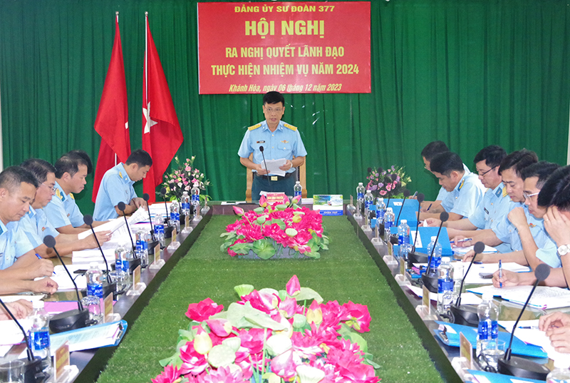 Các Đảng ủy trực thuộc Đảng bộ Quân chủng PK-KQ ra nghị quyết lãnh đạo thực hiện nhiệm vụ năm 2024
