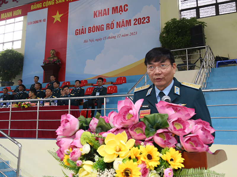 Khai mạc Giải bóng rổ Quân chủng Phòng không - Không quân năm 2023