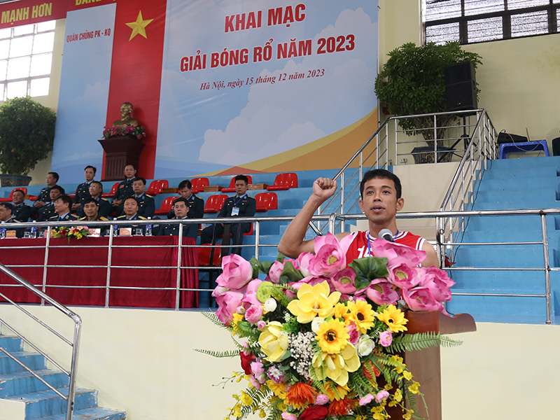 Khai mạc Giải bóng rổ Quân chủng Phòng không - Không quân năm 2023