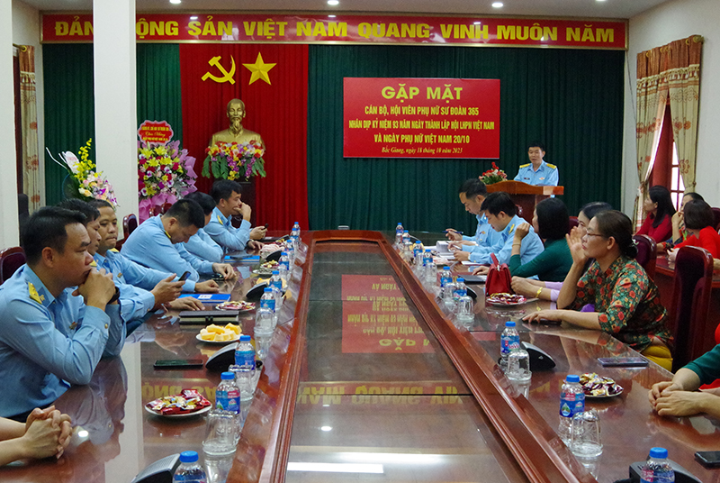 Sư đoàn 365 tổ chức gặp mặt nhân kỷ niệm 93 năm ngày thành lập Hội Liên hiệp Phụ nữ Việt Nam