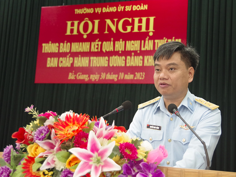 Các đơn vị trong Quân chủng Phòng không - Không quân thông báo nhanh kết quả Hội nghị lần thứ 8, BCH Trung ương Đảng khóa XIII