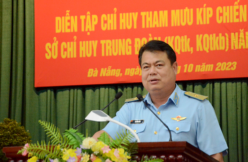 Bế mạc Diễn tập Chỉ huy - Tham mưu Kíp chiến đấu Sở chỉ huy Trung đoàn Không quân tiêm kích, Không quân tiêm kích bom năm 2023