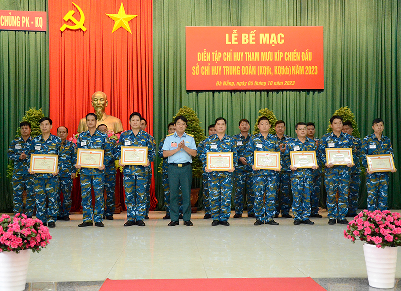 Bế mạc Diễn tập Chỉ huy - Tham mưu Kíp chiến đấu Sở chỉ huy Trung đoàn Không quân tiêm kích, Không quân tiêm kích bom năm 2023