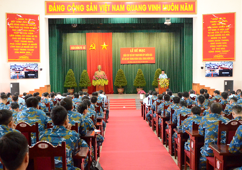 Bế mạc Diễn tập Chỉ huy - Tham mưu Kíp chiến đấu Sở chỉ huy Trung đoàn Không quân tiêm kích, Không quân tiêm kích bom năm 2023