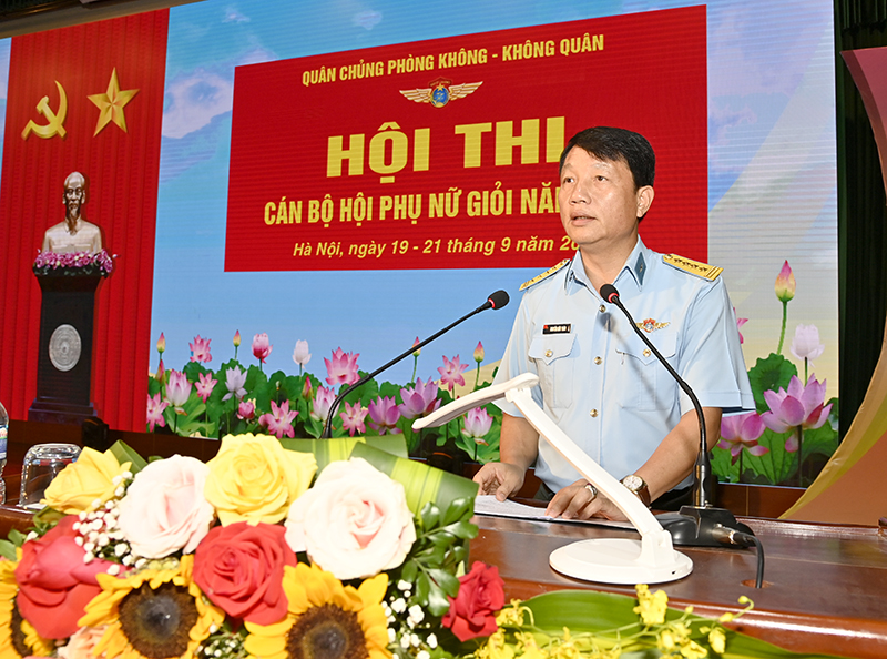 Quân chủng Phòng không - Không quân bế mạc Hội thi Cán bộ Hội phụ nữ giỏi năm 2023