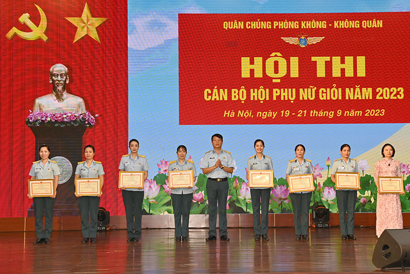 Quân chủng Phòng không - Không quân bế mạc Hội thi Cán bộ Hội phụ nữ giỏi năm 2023