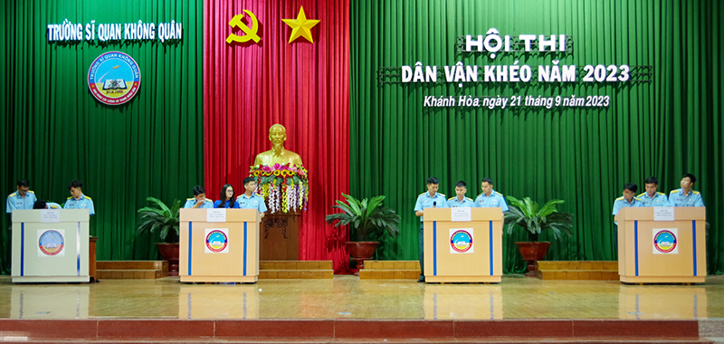 Trường Sĩ quan Không quân tổ chức Hội thi “Dân vận khéo” năm 2023
