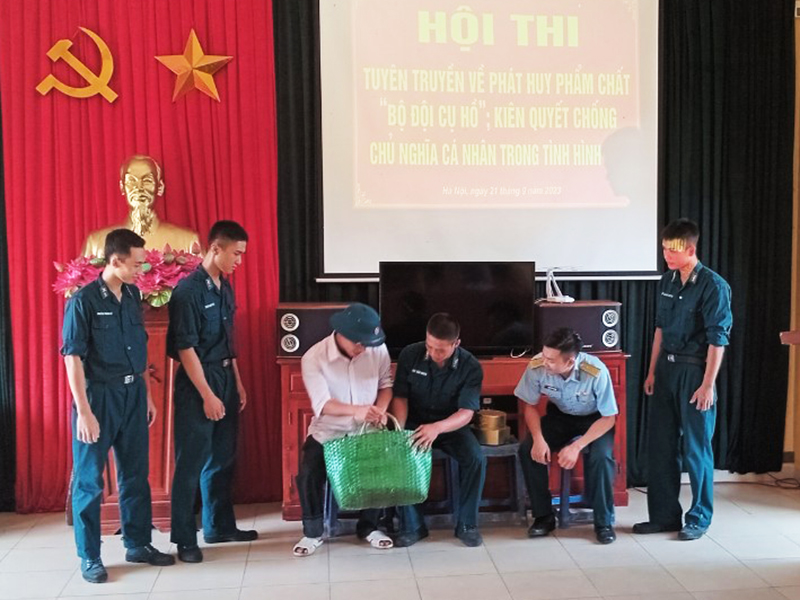 Trung đoàn 64 tổ chức Hội thi tuyên truyền về phát huy phẩm chất “Bộ đội Cụ Hồ”, kiên quyết chống chủ nghĩa cá nhân trong tình hình mới