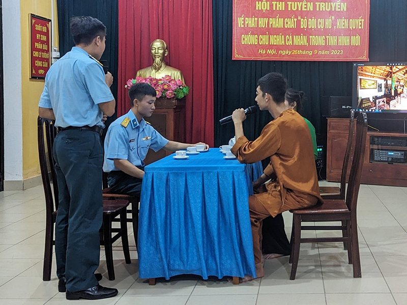Trung đoàn 257 tổ chức Hội thi tuyên truyền về phát huy phẩm chất “Bộ đội Cụ Hồ”, kiên quyết chống chủ nghĩa cá nhân trong tình hình mới