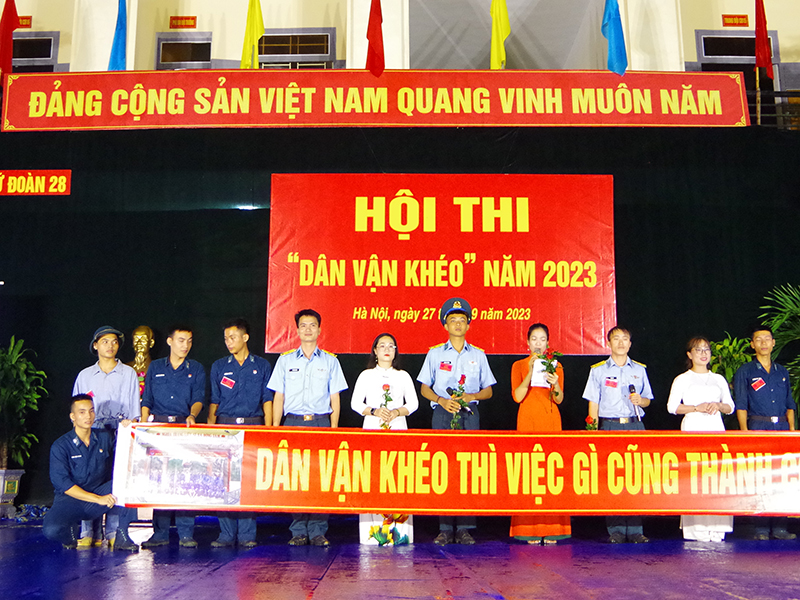 Lữ đoàn Công binh 28 tổ chức Hội thi “Dân vận khéo” năm 2023