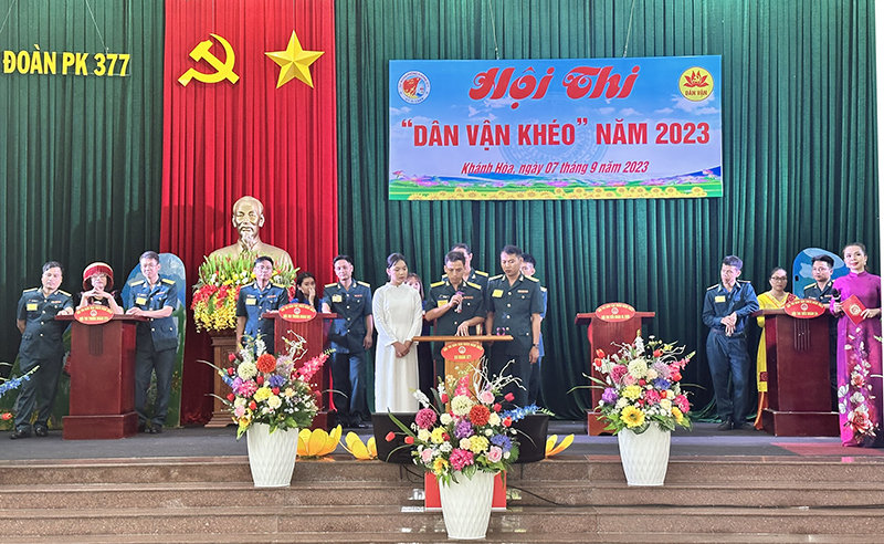 Sư đoàn 377 tổ chức Hội thi “Dân vận khéo” năm 2023