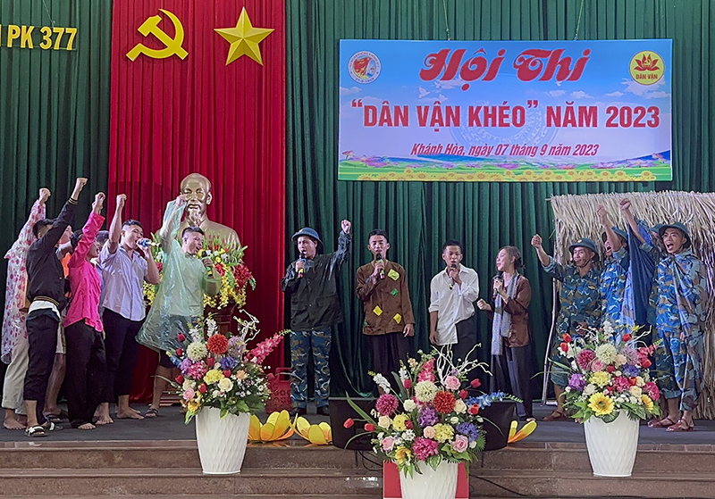 Sư đoàn 377 tổ chức Hội thi “Dân vận khéo” năm 2023