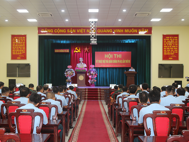 Quân chủng Phòng không - Không quân tổ chức Hội thi Kỹ thuật mật mã lần thứ VII năm 2023