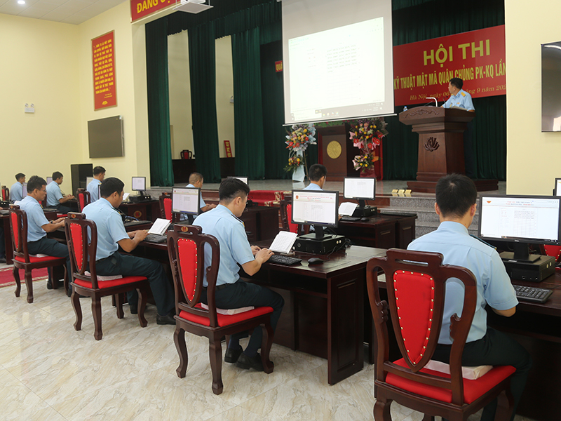 Quân chủng Phòng không - Không quân tổ chức Hội thi Kỹ thuật mật mã lần thứ VII năm 2023