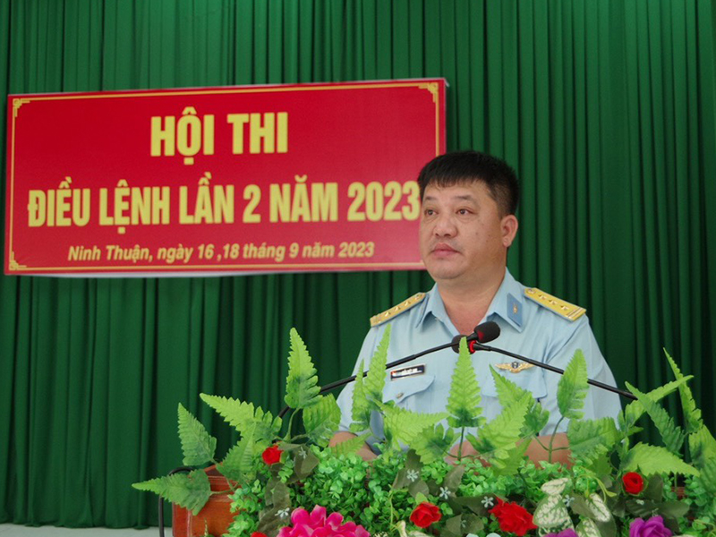 Trung đoàn 937 tổ chức Hội thi Điều lệnh giỏi năm 2023