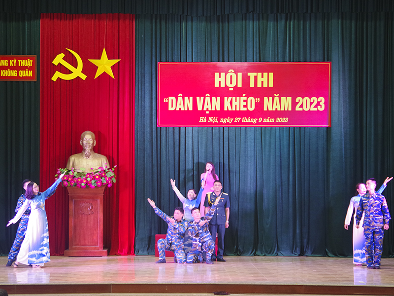 Trường Cao đẳng Kỹ thuật PK-KQ tổ chức Hội thi “Dân vận khéo” năm 2023
