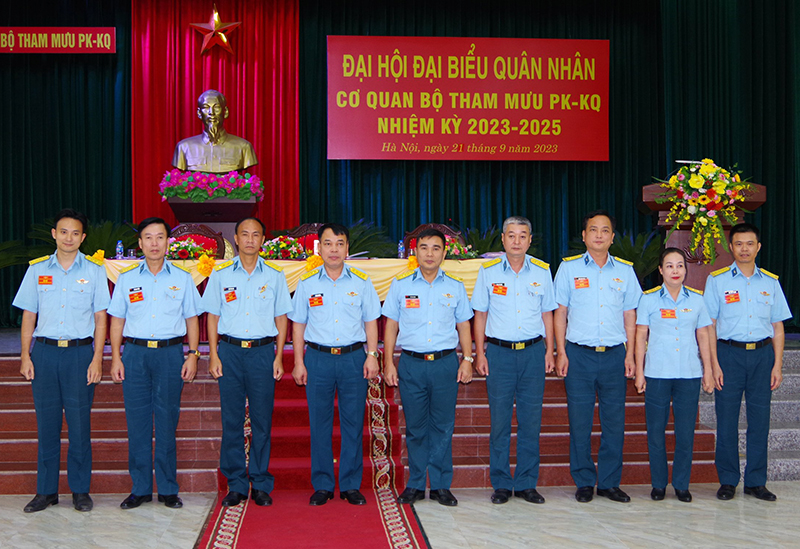 Đại hội quân nhân cơ quan Bộ Tham mưu Quân chủng PK-KQ nhiệm kỳ 2023-2025 thành công tốt đẹp