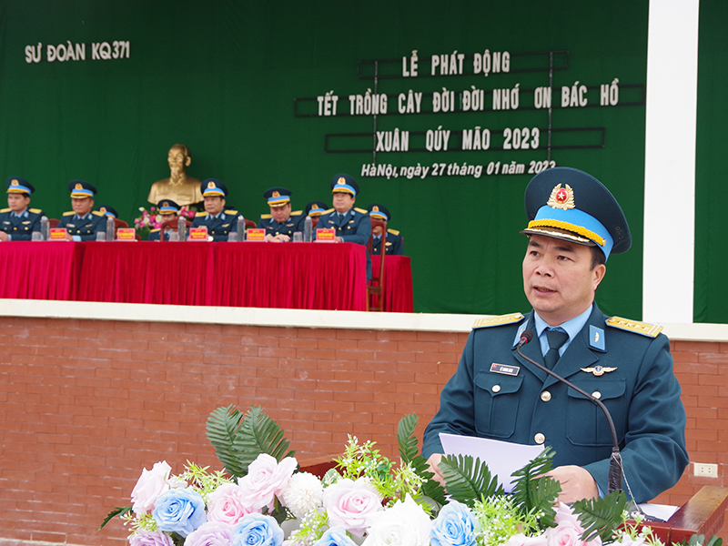 Các cơ quan, đơn vị trong Quân chủng Phòng không-Không quân hưởng ứng phong trào “Tết trồng cây đời đời nhớ ơn Bác Hồ”