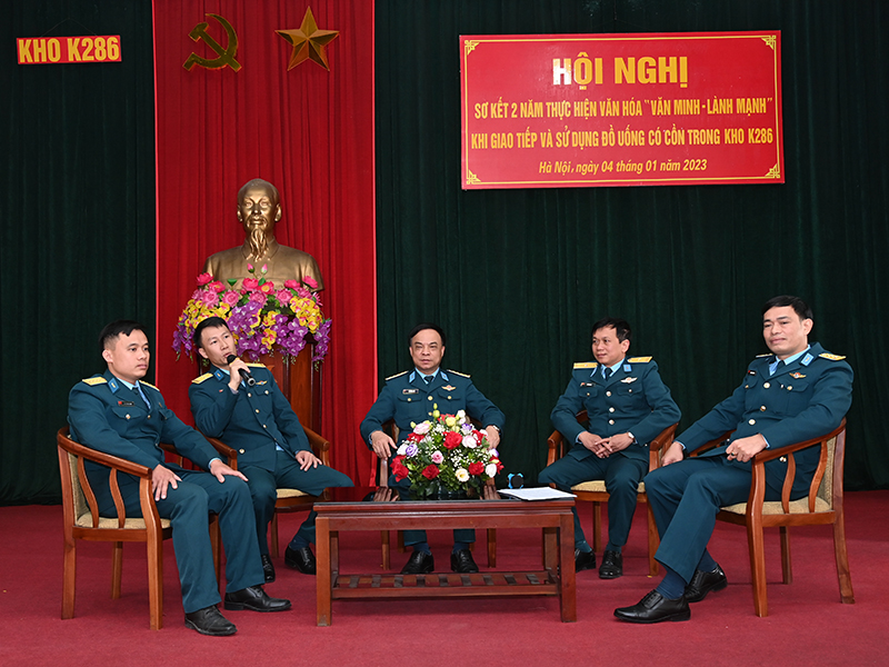 Kho K286 và Kho K312 sơ kết 2 năm thực hiện văn hóa “văn minh - lành mạnh” khi giao tiếp và sử dụng đồ uống có cồn