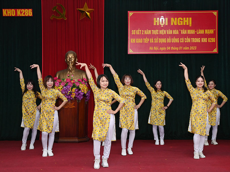 Kho K286 và Kho K312 sơ kết 2 năm thực hiện văn hóa “văn minh - lành mạnh” khi giao tiếp và sử dụng đồ uống có cồn