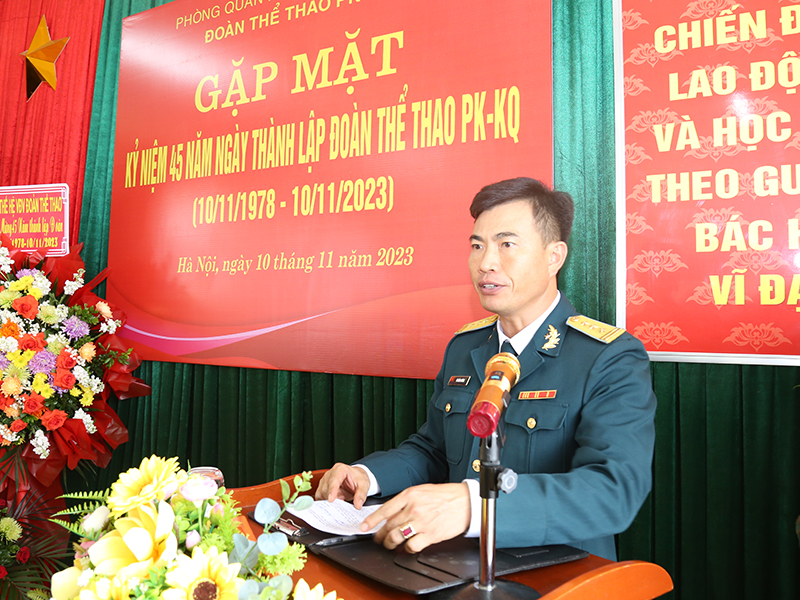 Đoàn Thể thao Phòng không - Không quân tổ chức Gặp mặt kỷ niệm 45 năm Ngày thành lập (10-11-1978/10-11-2023)