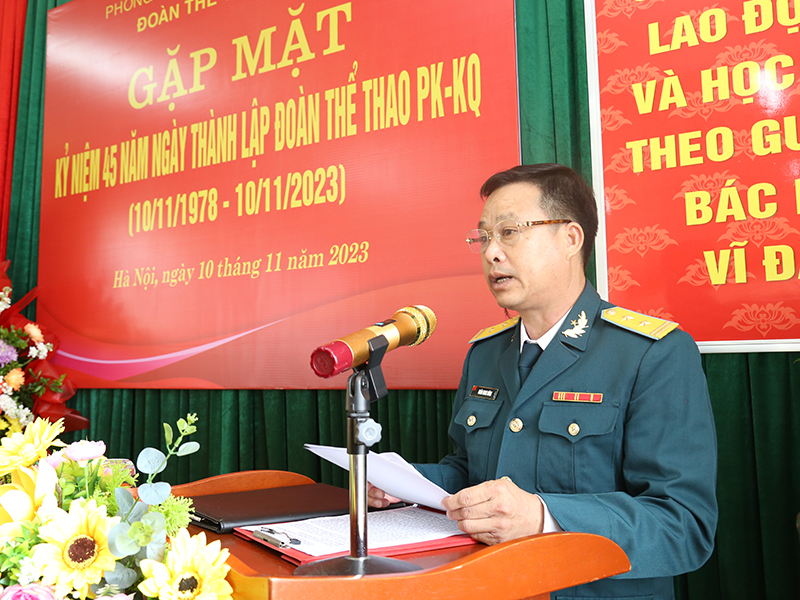 Đoàn Thể thao Phòng không - Không quân tổ chức Gặp mặt kỷ niệm 45 năm Ngày thành lập (10-11-1978/10-11-2023)